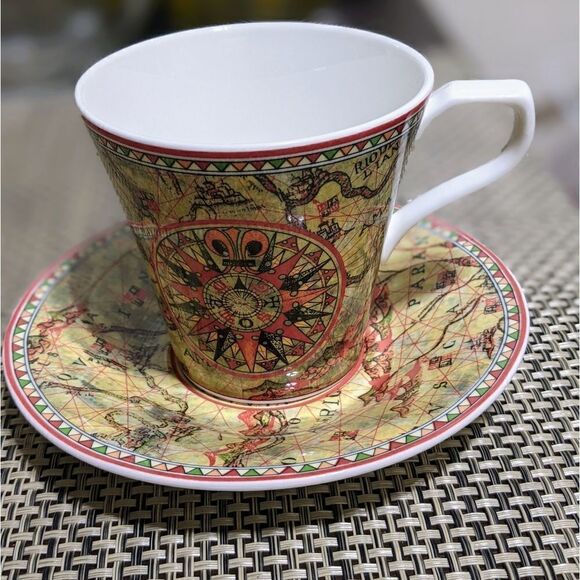 Hankook0 Other - Saint James Super Strong Fine China Hankook tea cup +plate